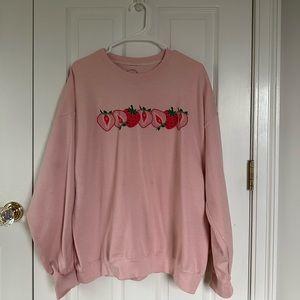 PS/LA Strawberry Crew Neck Sweatshirt